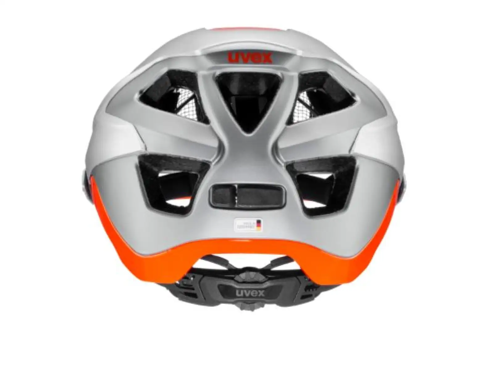 Uvex Quatro Integral MTB Helm Silver/Orange Matt