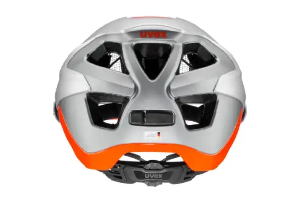 Uvex Quatro Integral MTB Helm Silver/Orange Matt
