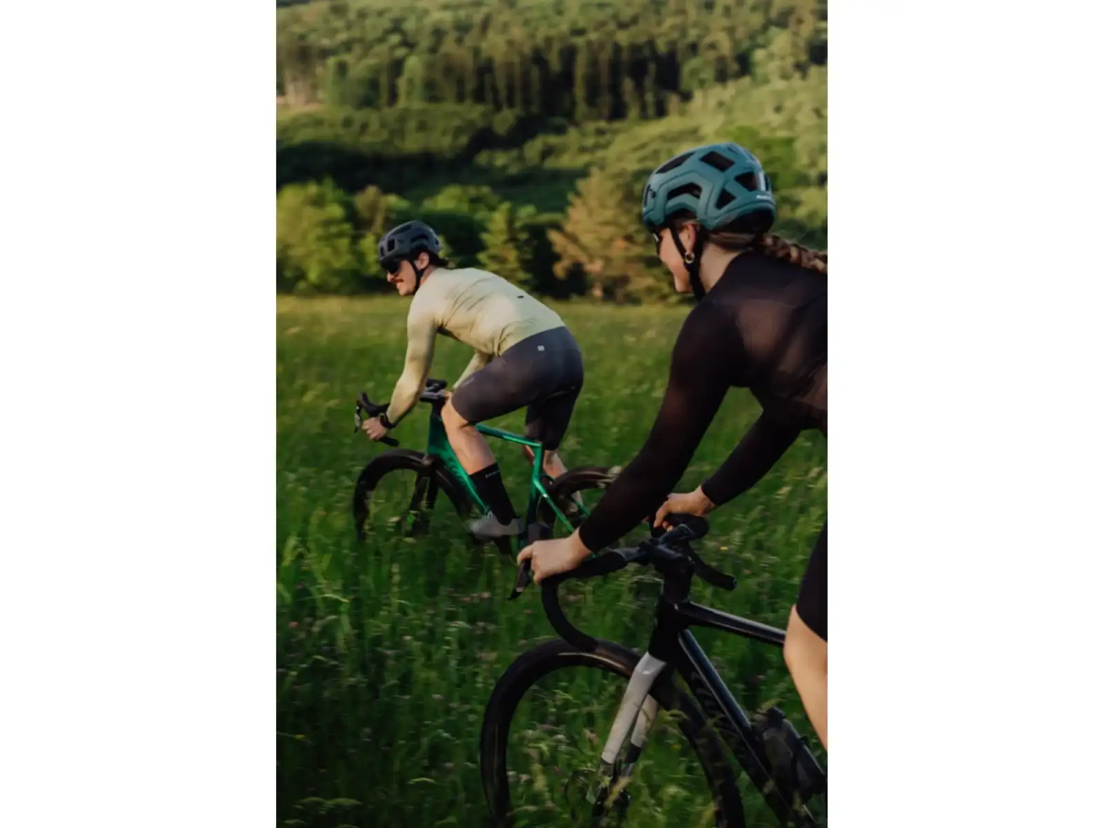 Force Plain Herren Trikot lange Ärmel grün