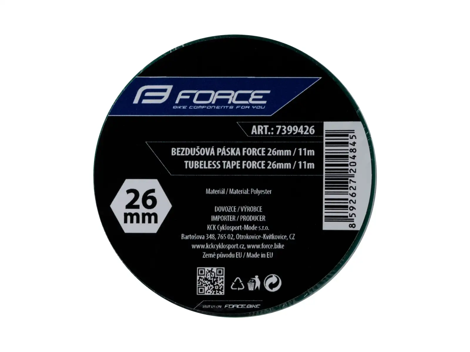 Force Tubelessband 26 mm x 11 m grün