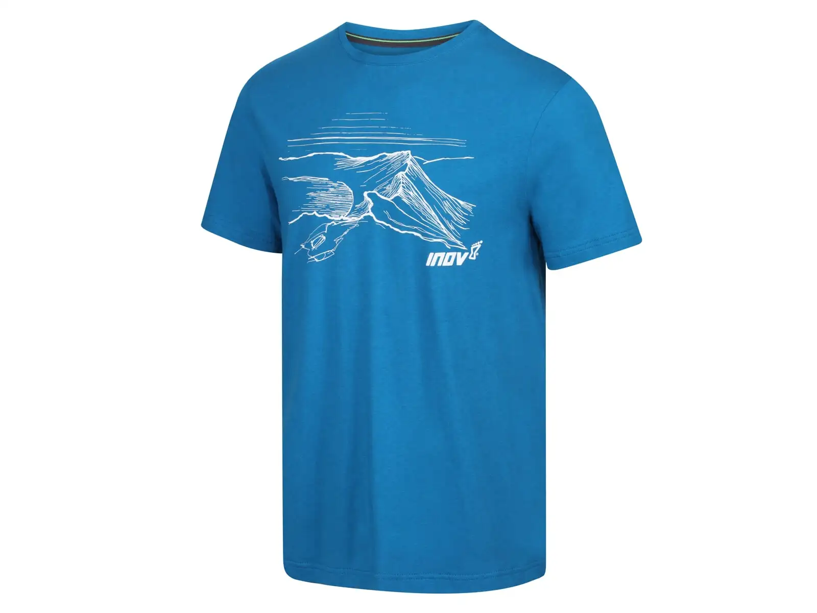 Inov-8 Graphic Tee Helvellyn Herren-T-Shirt kurzarm Blau