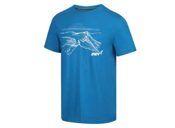 Inov-8 Graphic Tee Helvellyn Herren-T-Shirt kurzarm Blau