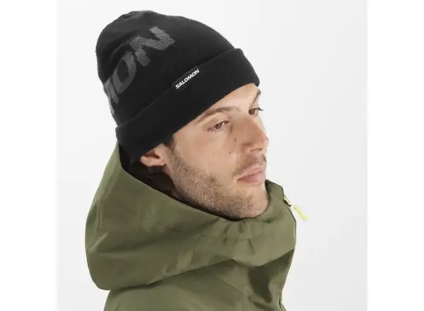 Salomon Hermitage Mütze Deep Black