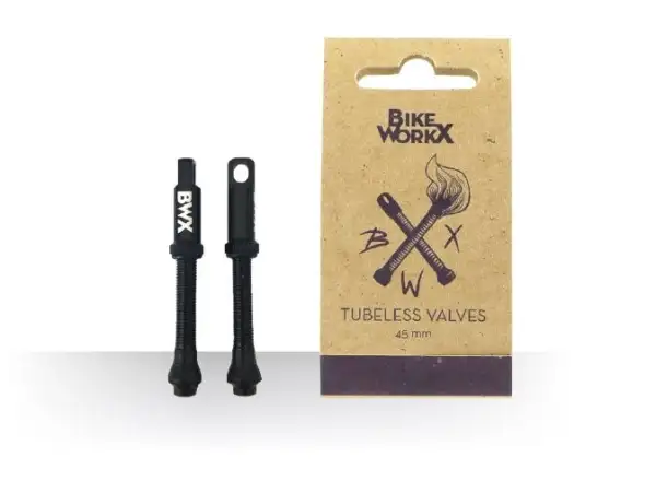 Bikeworkx Tubeless Ventile 45 mm, Paar