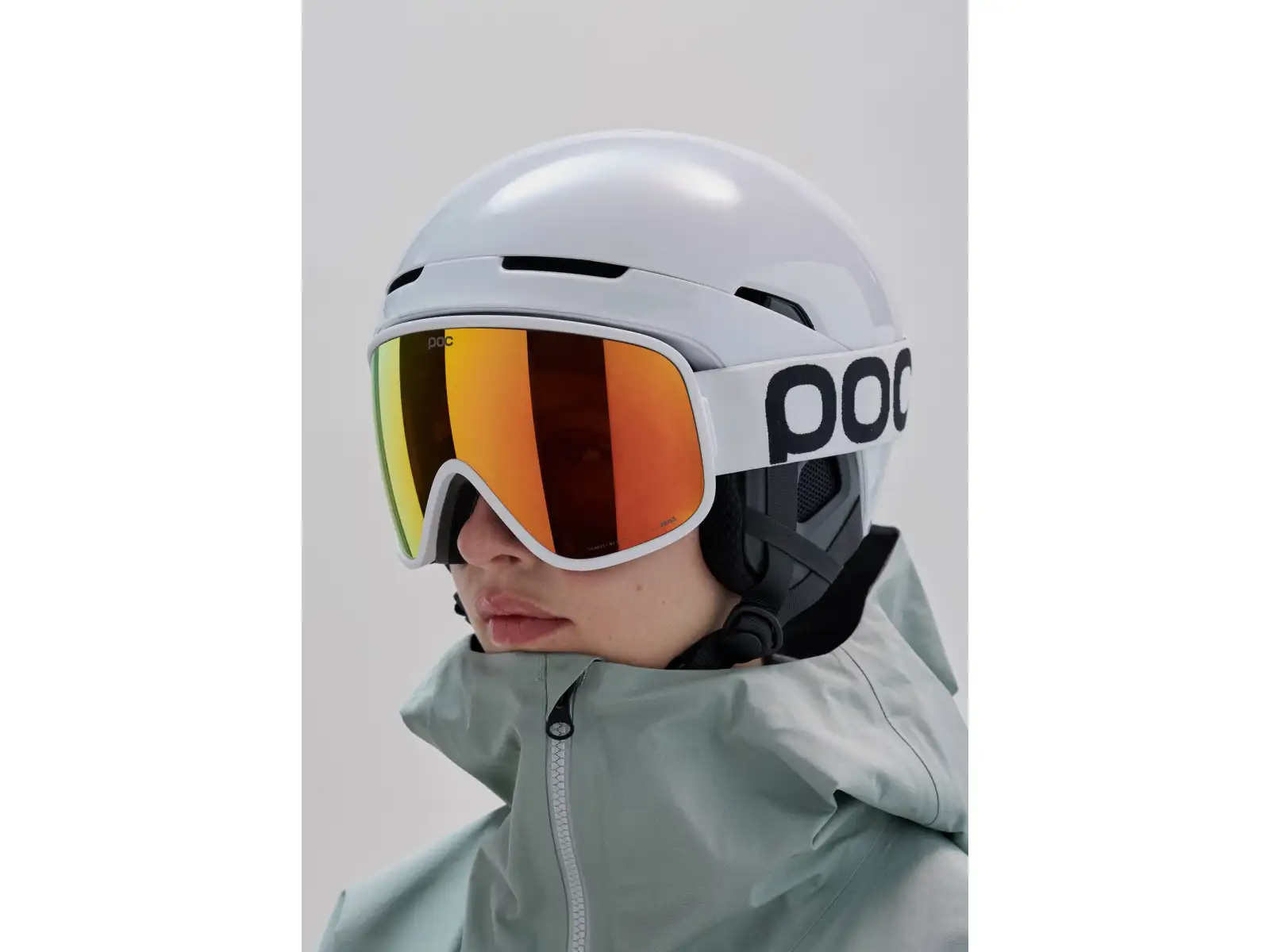 POC Vitrea Mid Skibrille Hydrogen White/Partly Sunny Orange