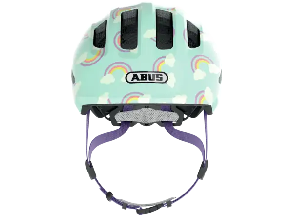 Abus Smiley 3.0 LED Kinderhelm Blue Rainbow