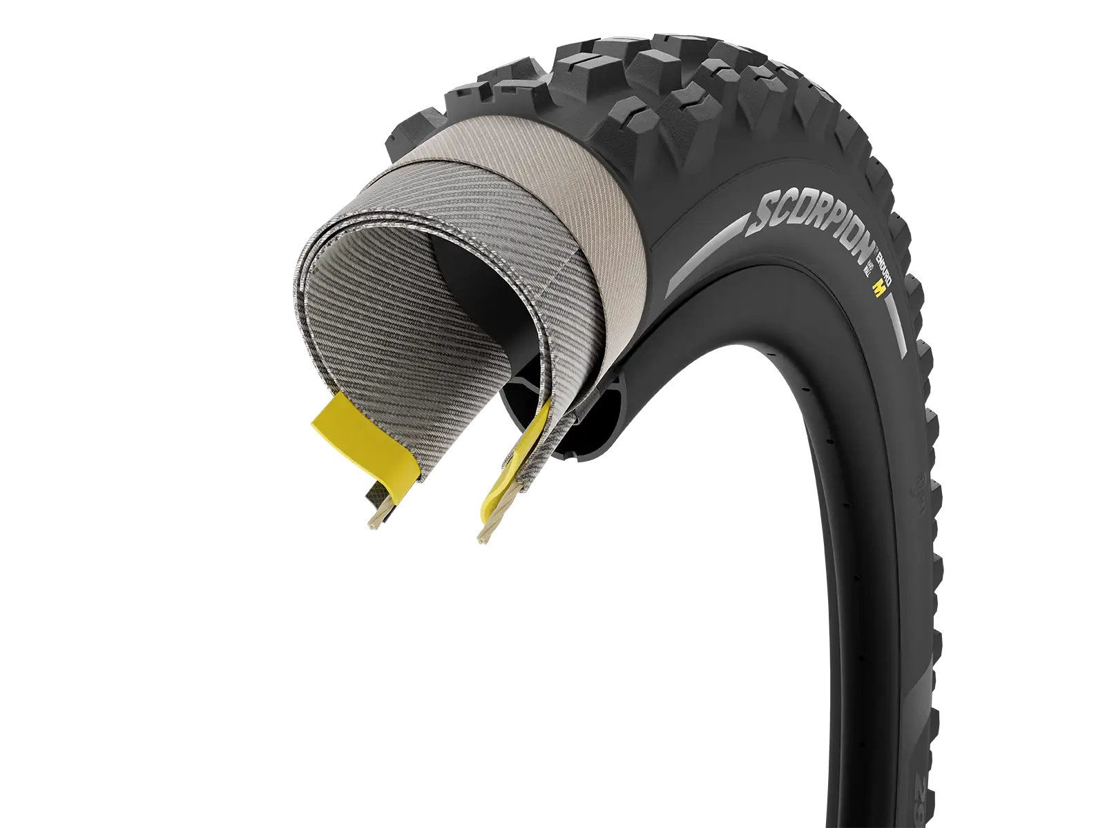 Pirelli Scorpion Enduro M Hardwall 29x2,60" Reifen mit Kevlar in Türkis