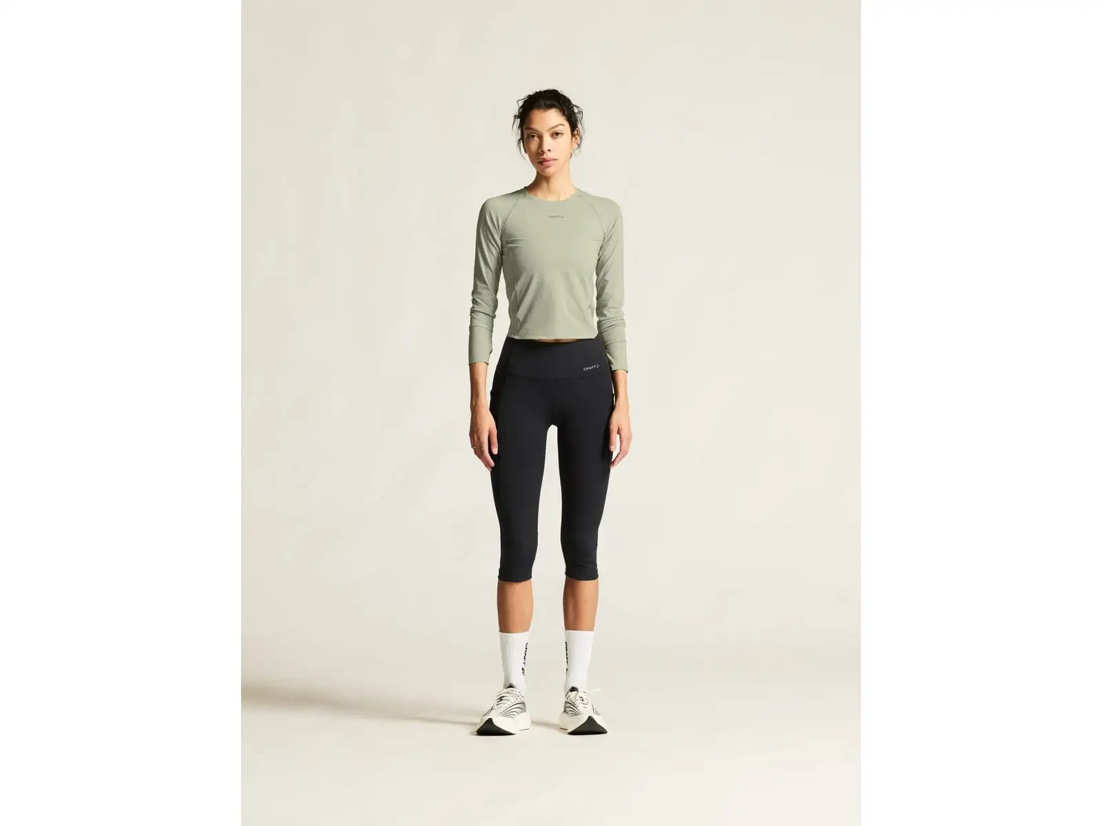 Craft Essence Capri Damen 3/4 Hose schwarz