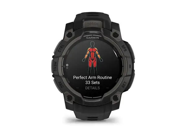 Garmin Instinct 3 Amoled 45 mm Smartwatch Black/Black Armband