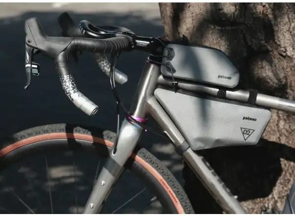 Woho X-Touring Frame bag Dry 2 l Rahmentasche Honeycomb Iron Grey