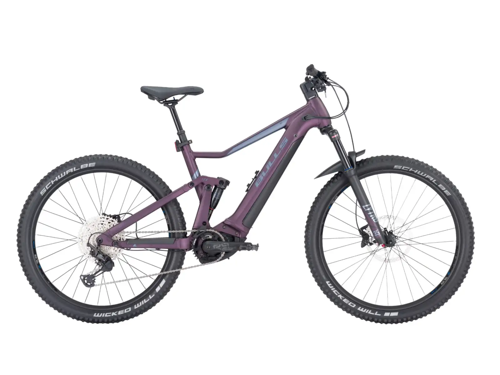 Bulls Aminga Eva TR 2 27,5" W 625 Wh Vollgefedertes E-Bike Deep Berry Matt