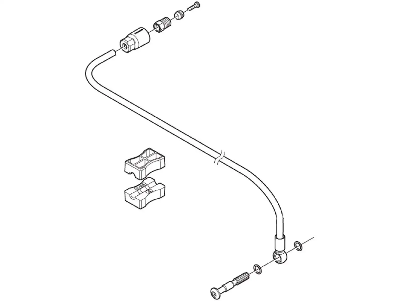 Shimano SM-BH90-SBM Bremsleitung 1000 mm vorne
