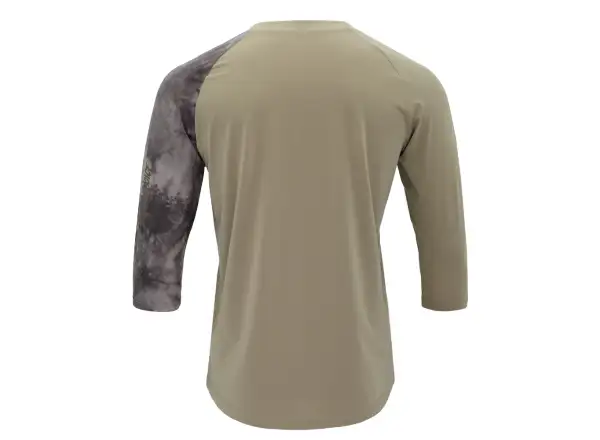 Silvini Brunello Herrentrikot mit kurzen Ärmeln in Creme/Braun.