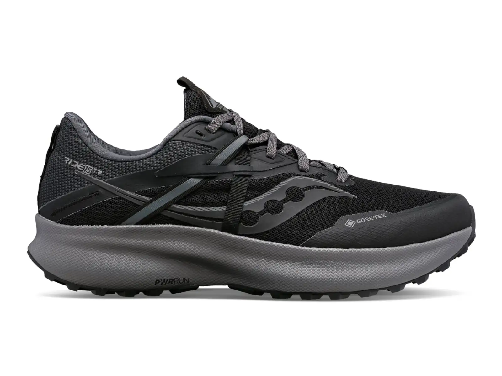 Saucony Ride 15 TR GTX Herren-Laufschuhe Schwarz/Anthrazit