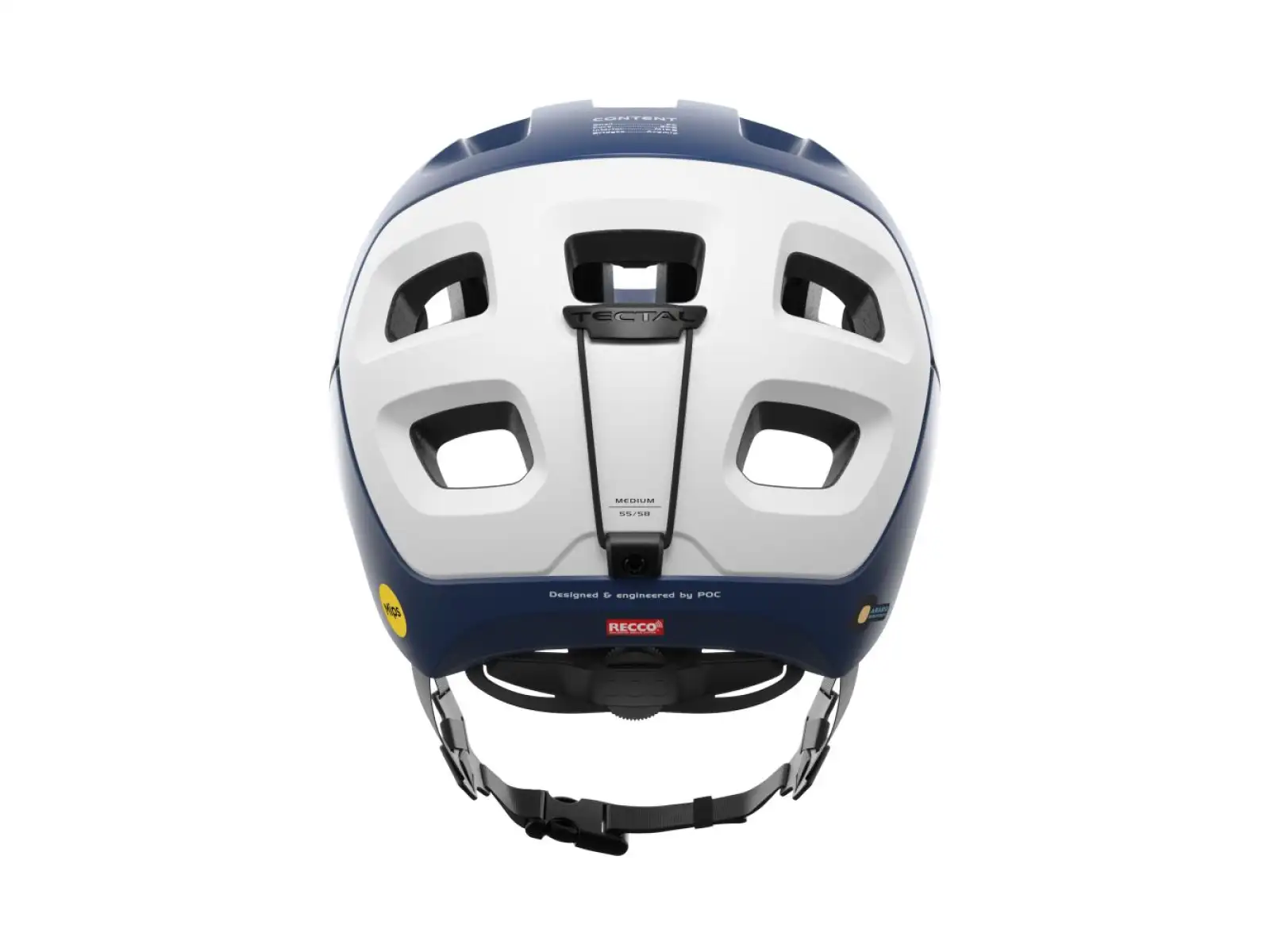 POC Tectal Race MIPS Helm Lead Blue/Hydrogen White Matt