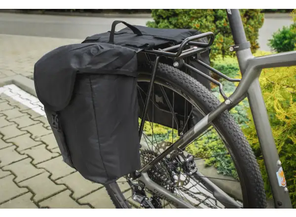 Force Haul Doppelpacktasche für hinteren Gepäckträger 2x8 l schwarz