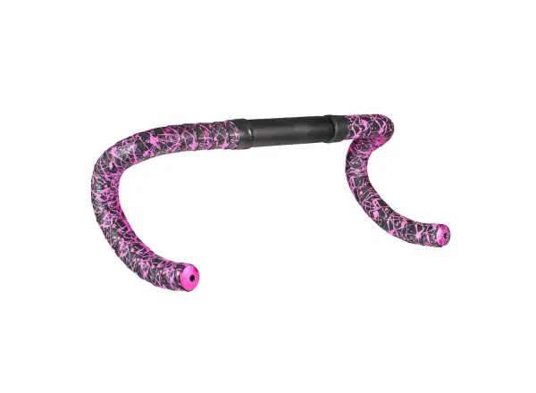 Supacaz Super Sticky Kush Splat Lenkerband Neon Pink/Pink Plugs