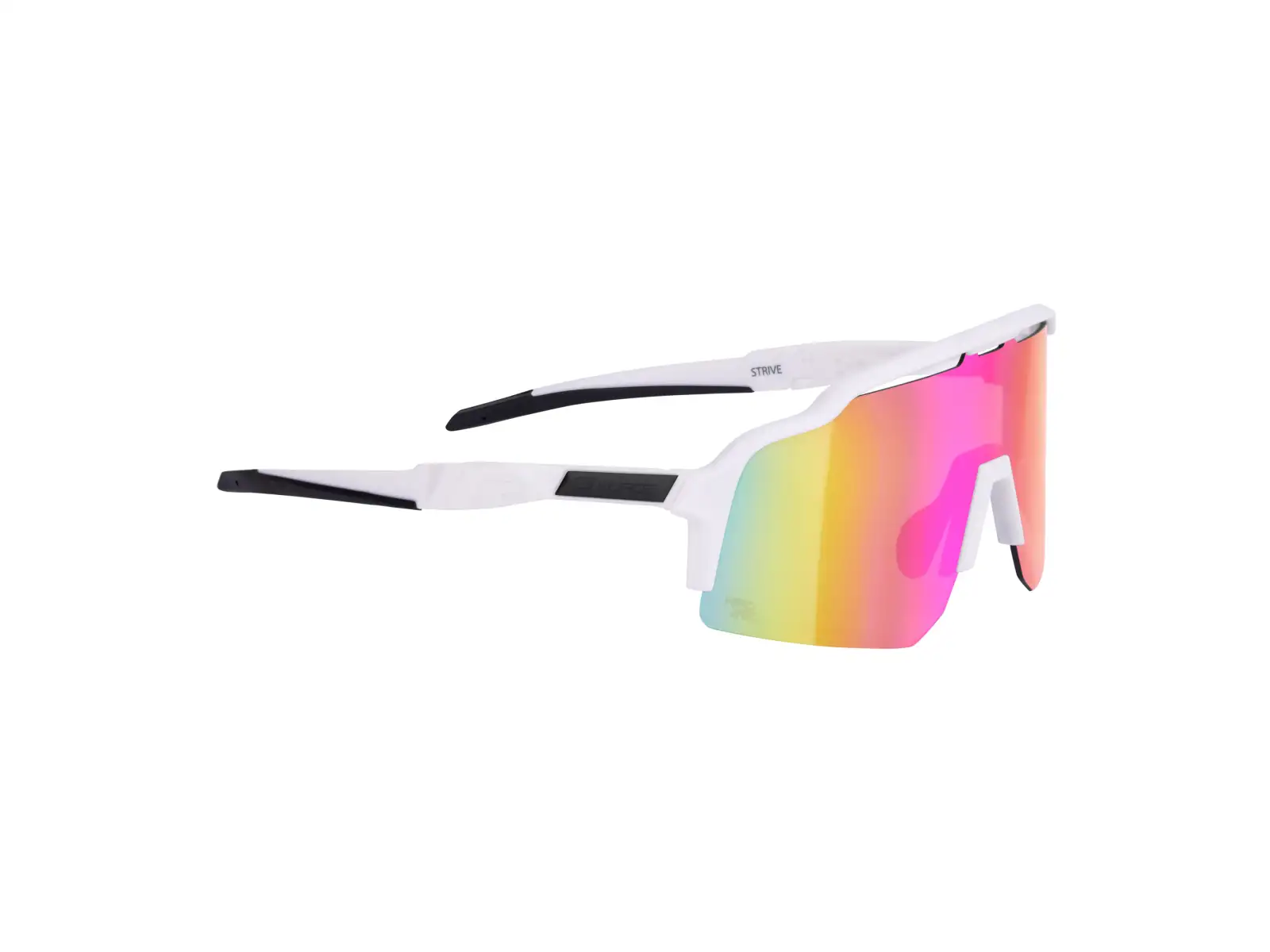 Force Strive Brille weiß/rosa Spiegelglas