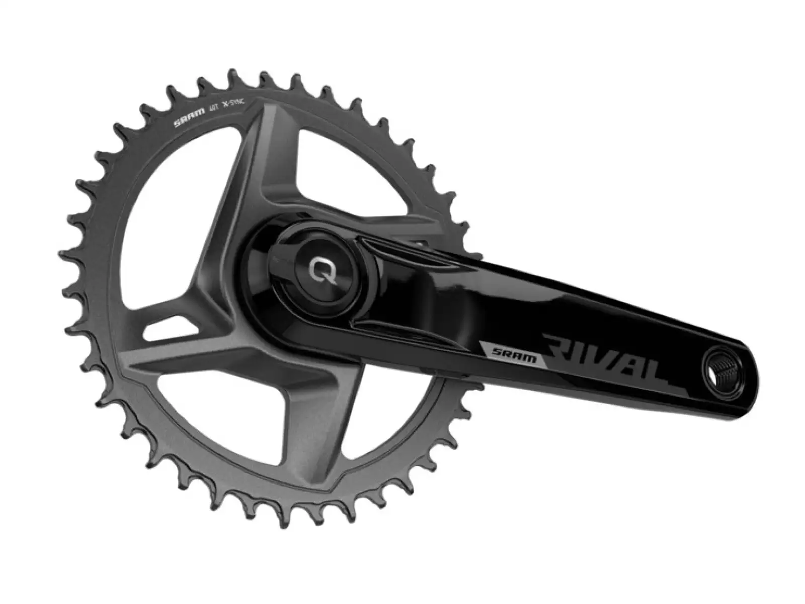 Sram Rival 1 AXS D1 DUB Wide 46 Zähne Rennrad-Kurbeln mit Powermeter