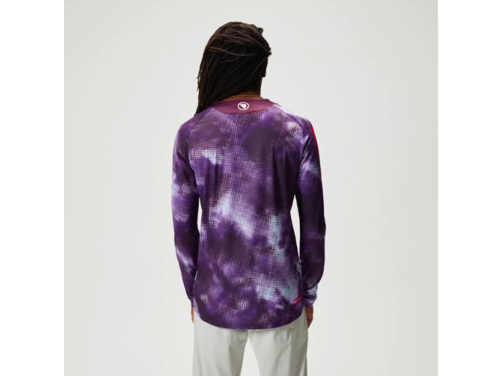 Endura Pixel Cloud Herren Langarmtrikot Lila