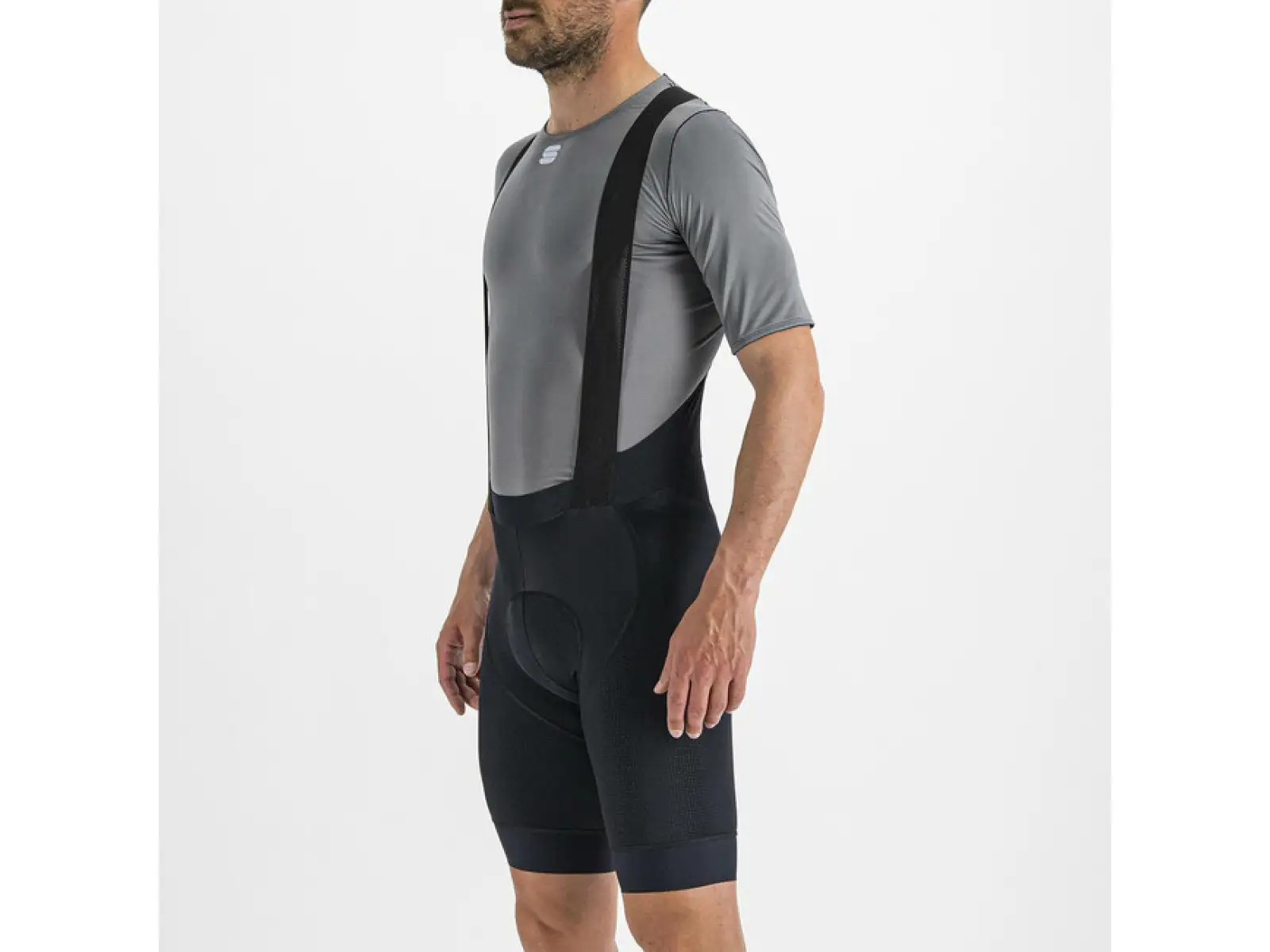 Sportful Midweight Herren-T-Shirt Kurzarm Aschgrau