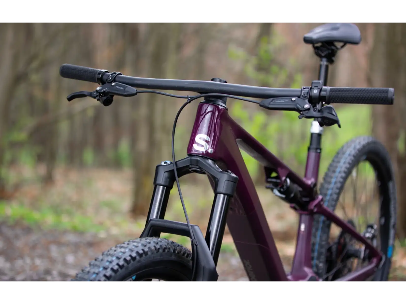 Superior iXF 9.8 Elektro-Mountainbike in mattem Beeren-Carbon