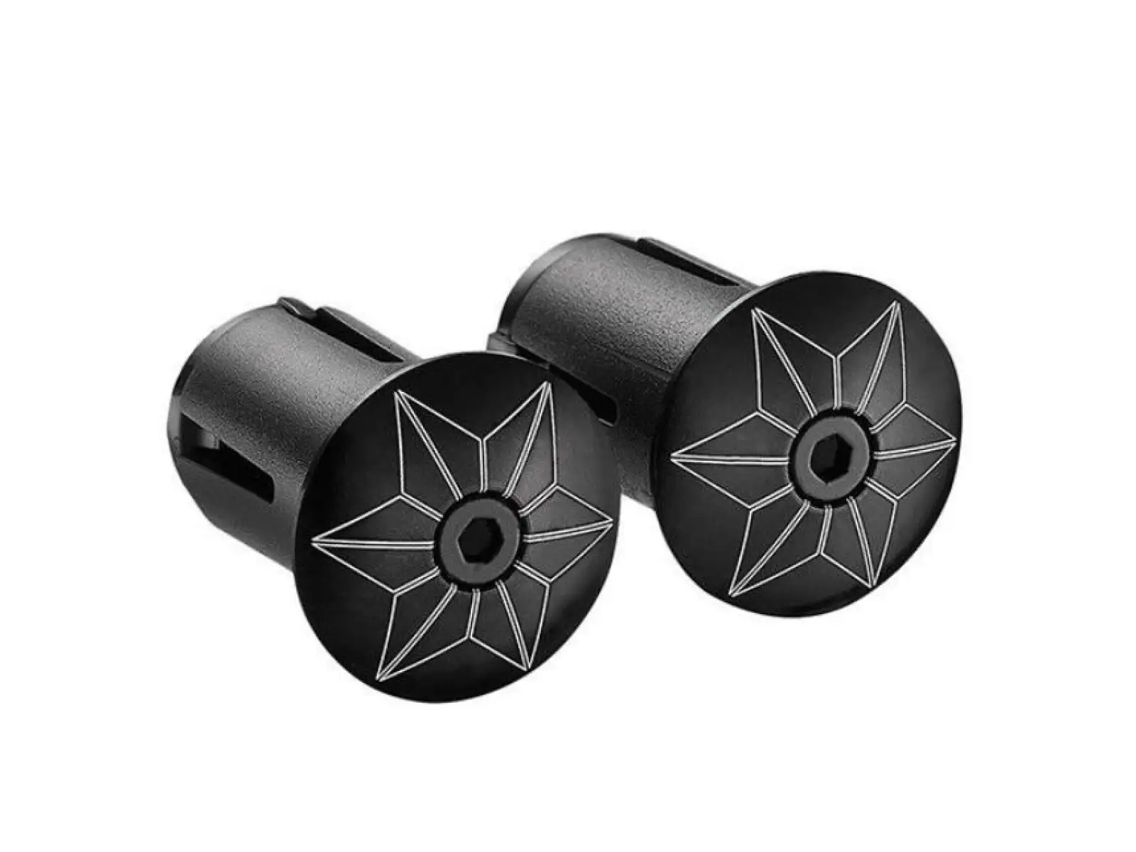 Supacaz Star Plugz Anodized Lenkerstopfen Black