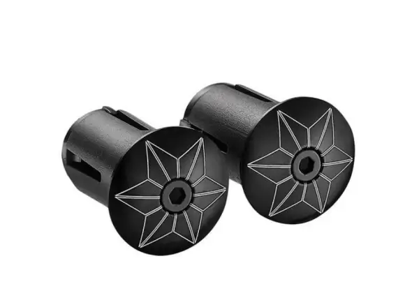 Supacaz Star Plugz Anodized Lenkerstopfen Black