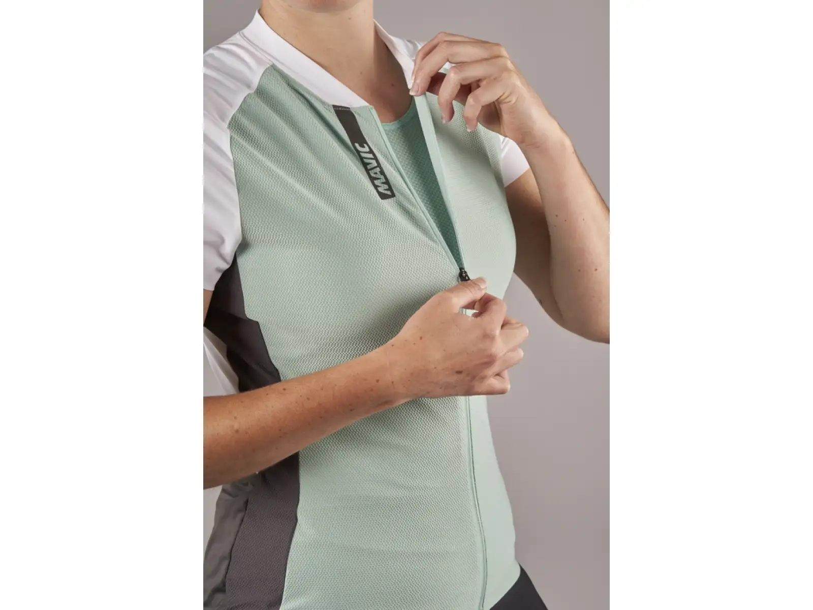 Mavic Aksium Damen Trikot Kurzarm Mint/White MUSTER
