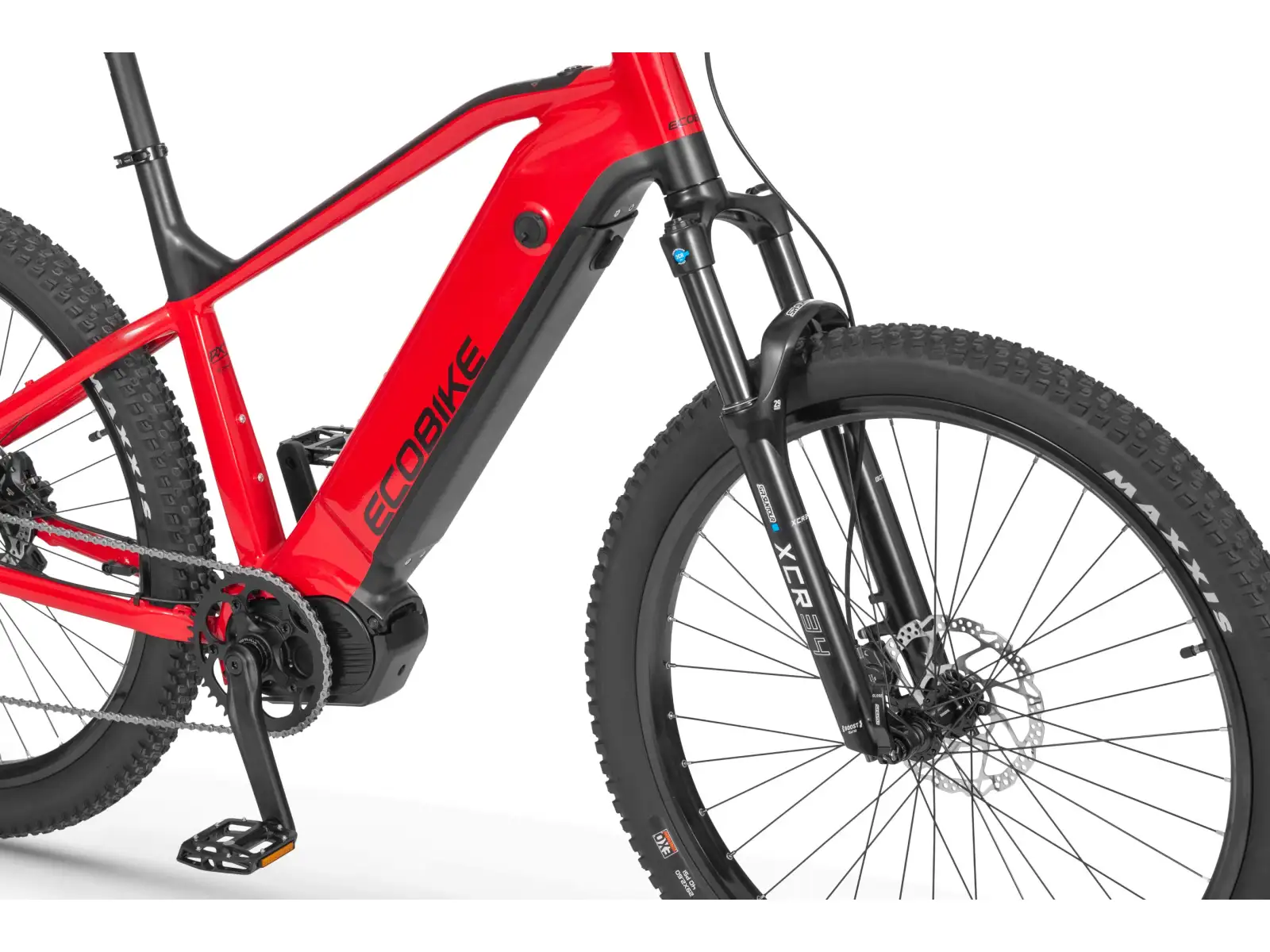 Ecobike RX 500 720 Wh schwarz rotes elektrisches Mountainbike