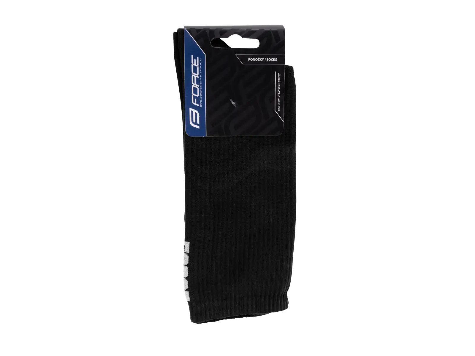 Force Longer Slim Socken - Schwarz