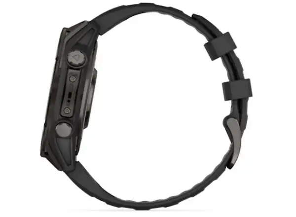 Garmin fenix 8 - 47 mm AMOLED Saphir Smartwatch Carbon Grey DLC Titan Schwarz/Grau