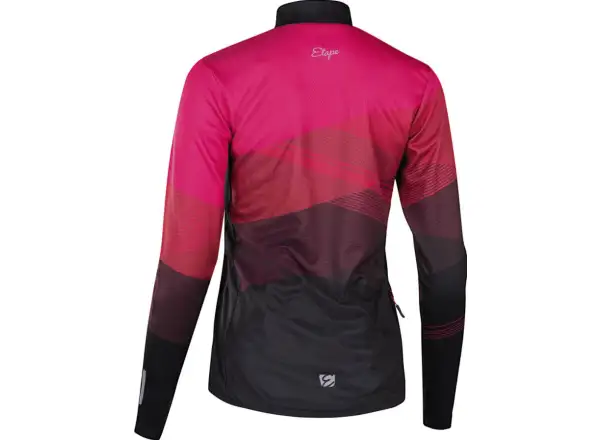 Etape Gaia Damen Langarmtrikot Magenta/Schwarz