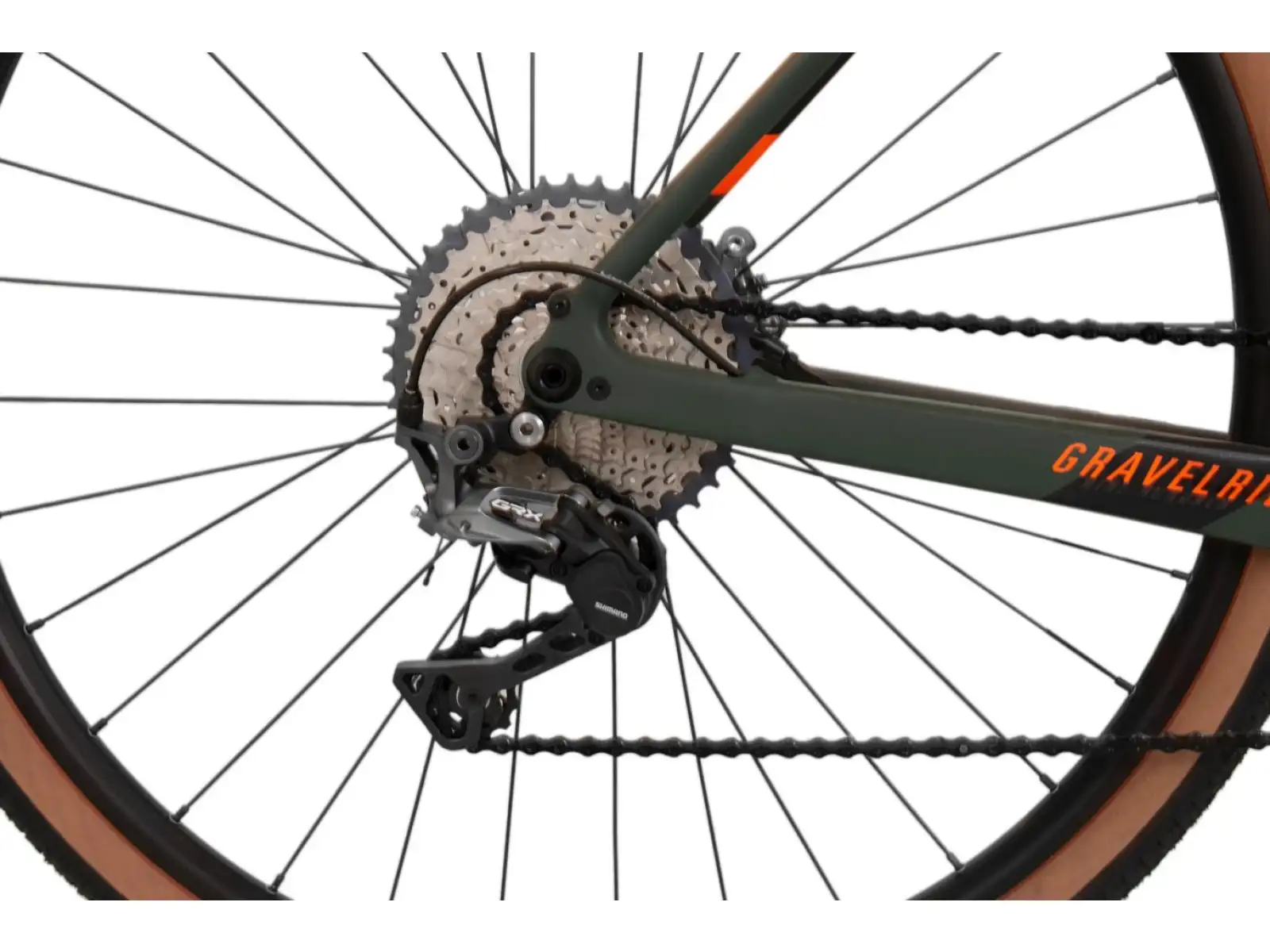 Rock Machine Gravelride CRB 900 in khaki/orange gravel bike.