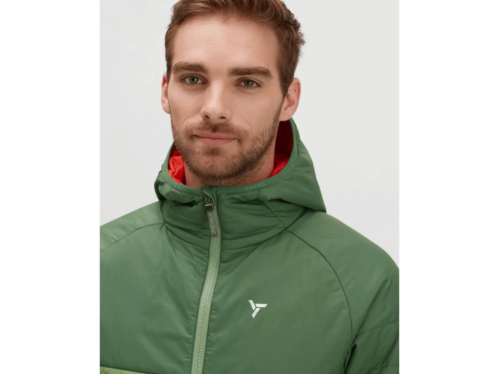 Silvini Deruta Herrenjacke grün/rubinrot