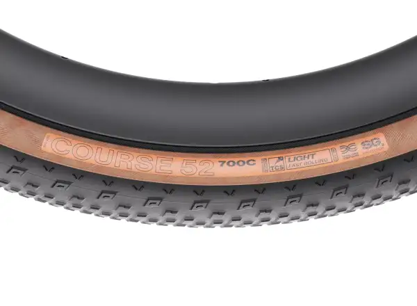 WTB Course 700x52 TCS Light Fast Rolling Dual DNA SG2 Gravel-Reifen schwarz/braun