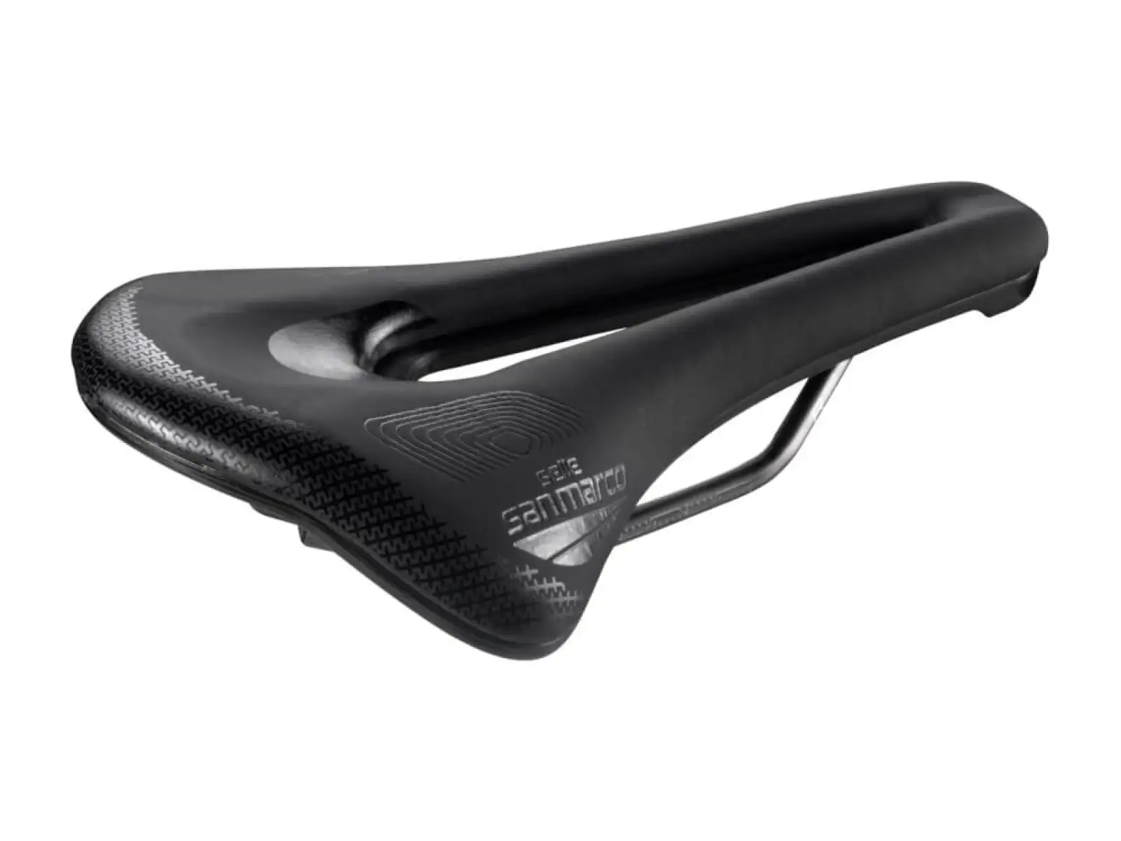 Selle San Marco Shortfit 2.0 Supercomfort Open-Fit Racing Wide Sattel Schwarz