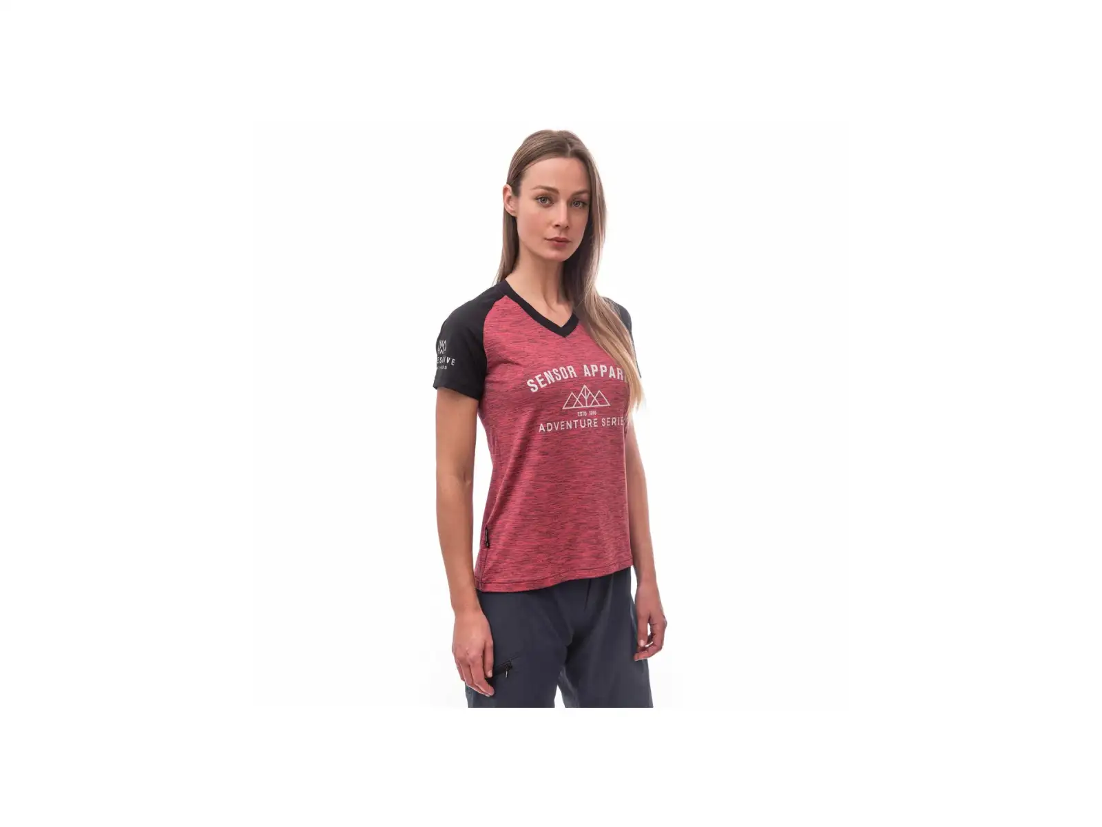 Sensor Charger Damen Trikot kurzarm pink/schwarz