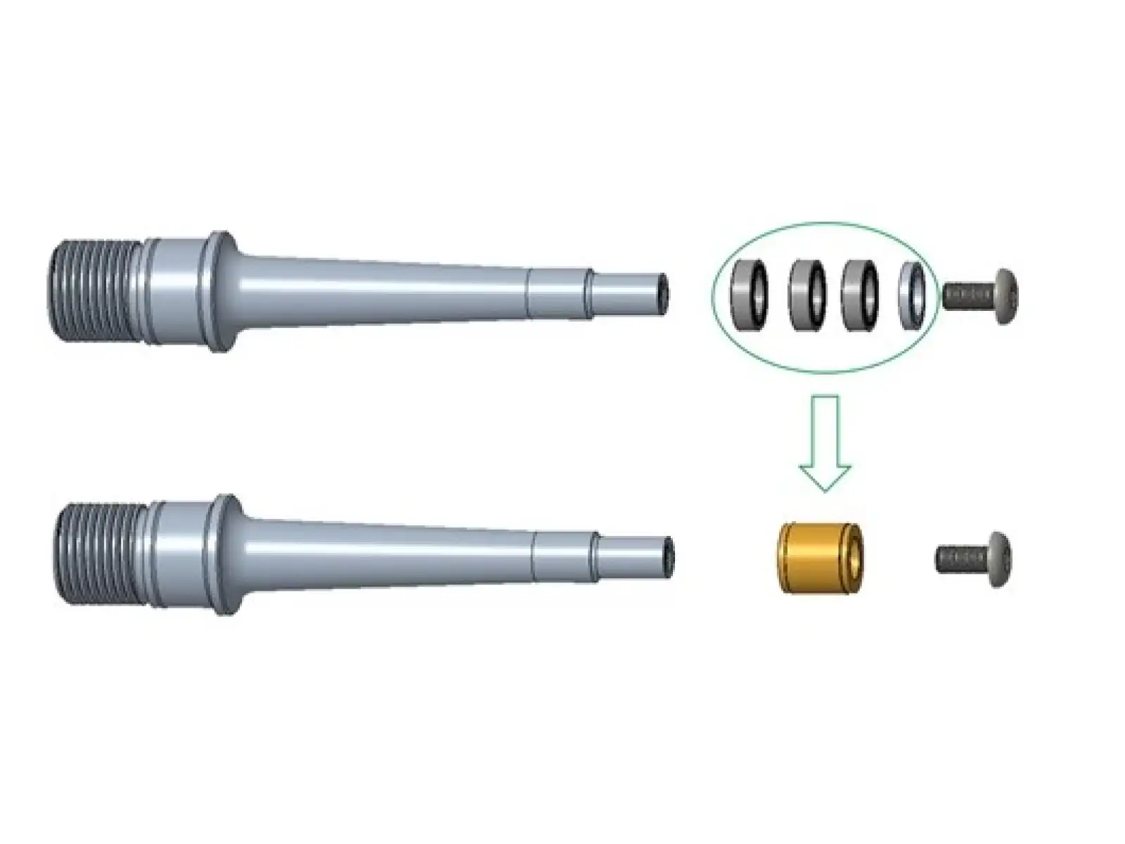 OneUp Wartungsset für Aluminium-Pedale