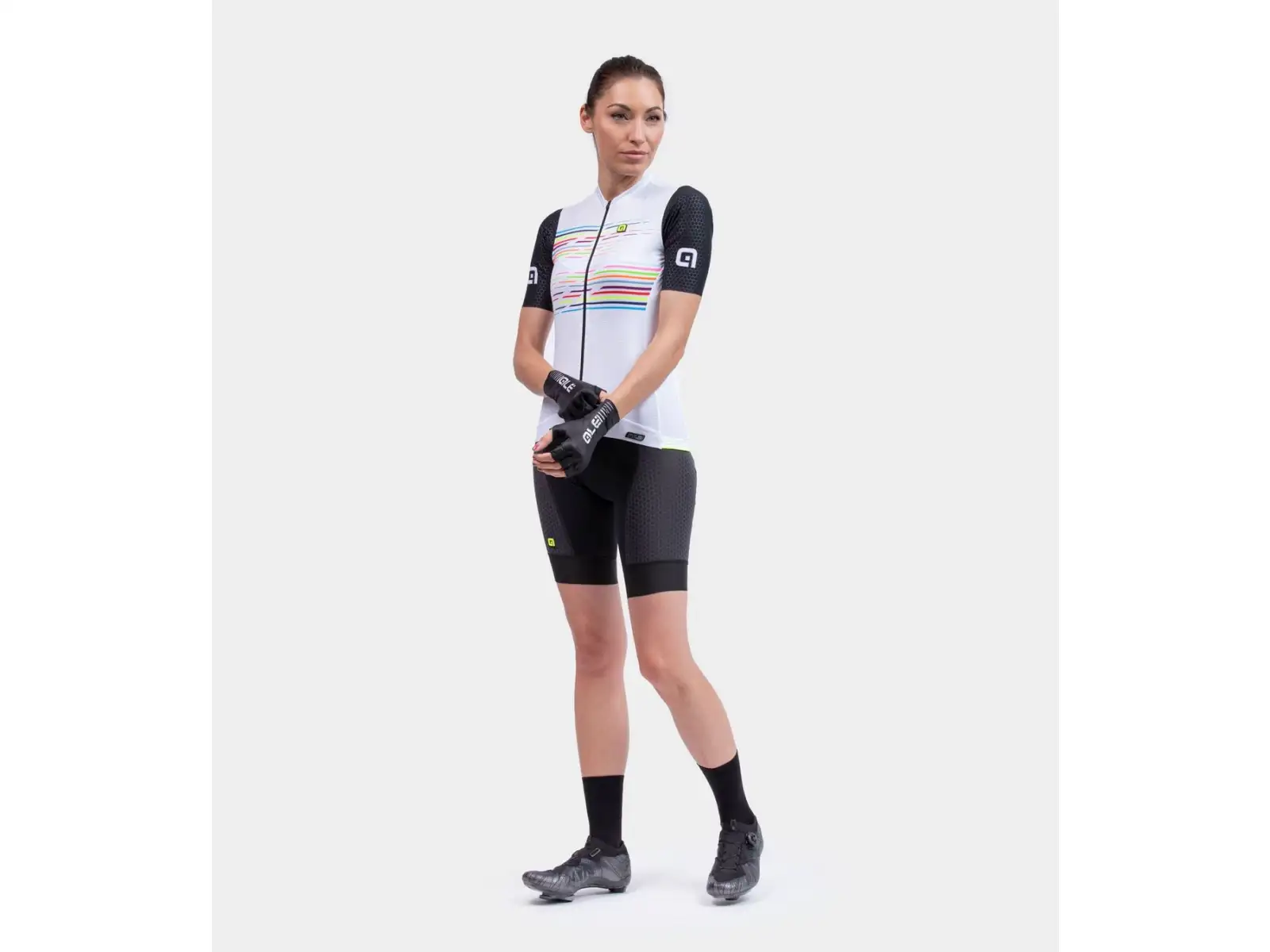 Alé PR-S Logo Damen Kurzarmtrikot weiß