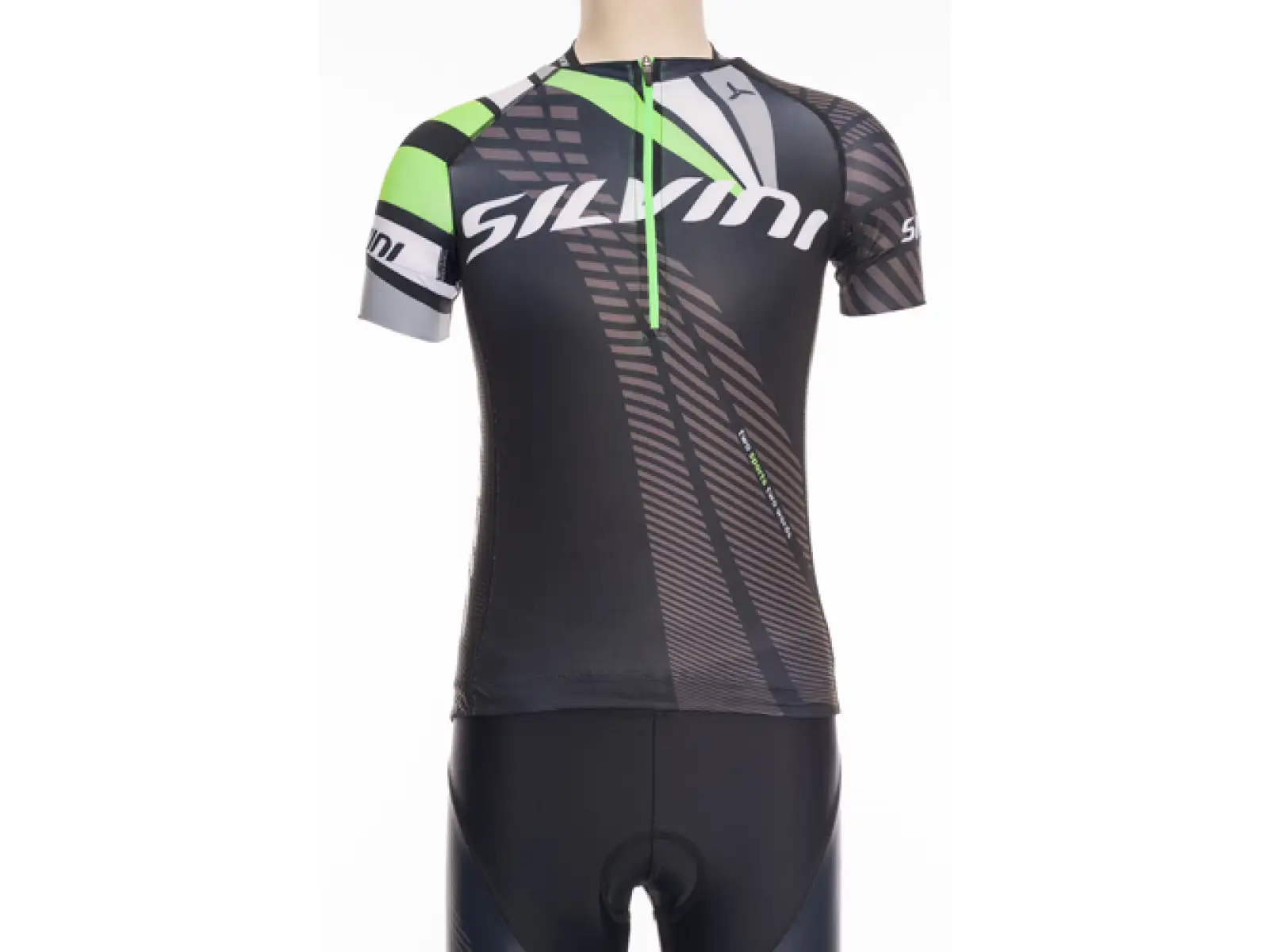 Silvini Team Kinder Trikot schwarz/grün