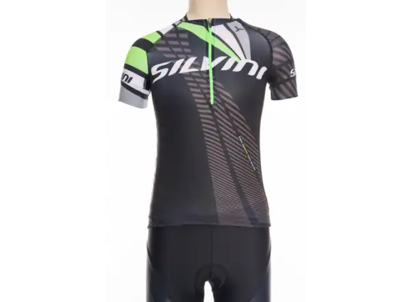 Silvini Team Kinder Trikot schwarz/grün