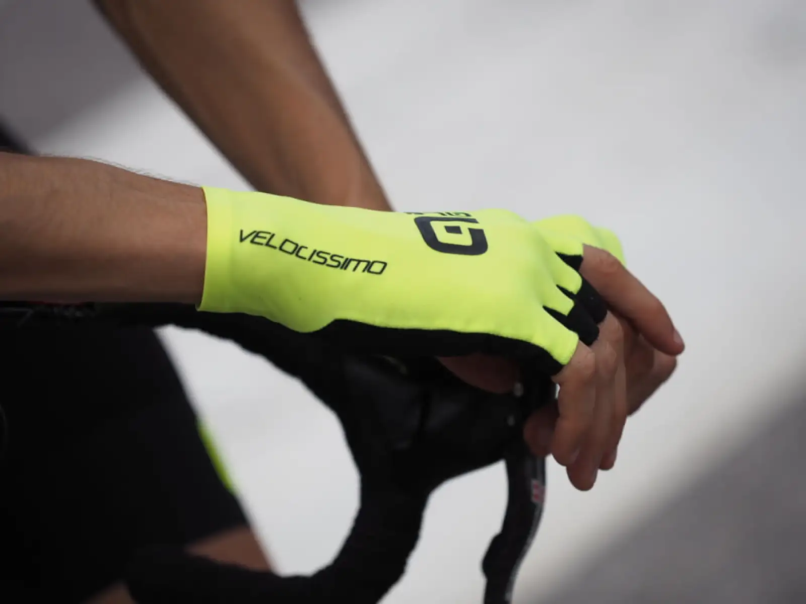 Alé Velocissimo Crono Handschuhe Fluo Gelb/Schwarz