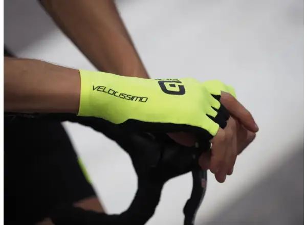 Alé Velocissimo Crono Handschuhe Fluo Gelb/Schwarz