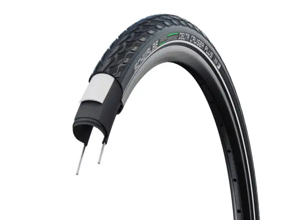 Schwalbe 50-622 DeltaCruiser Plus Active PunctureGuard E-25, Draht, Green compound, black-