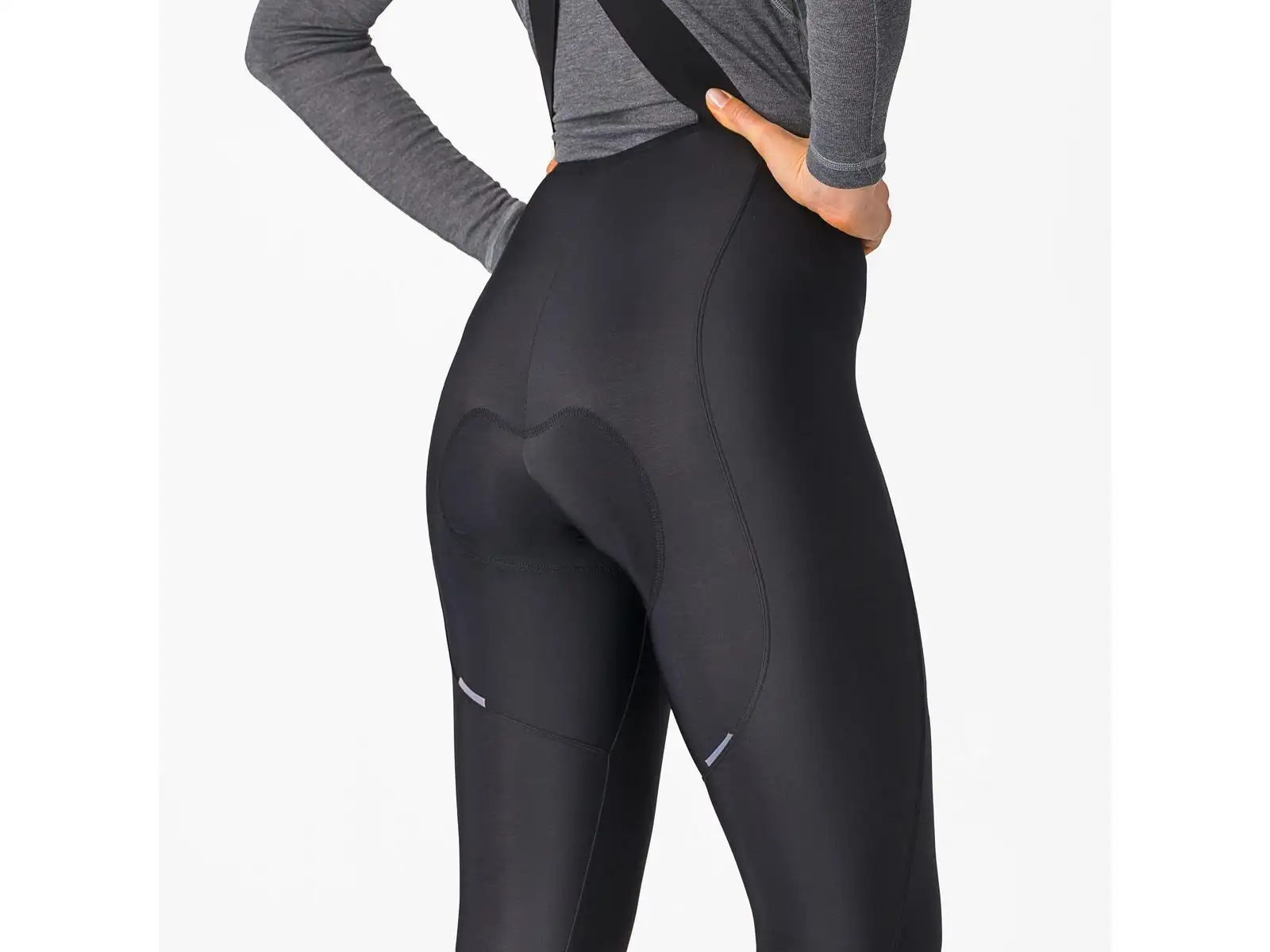 Castelli Espresso Bibtight Damen Radhose mit Träger und Polster Schwarz