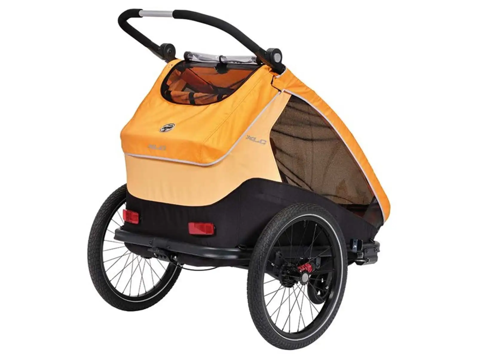 XLC DUOs BS-C10 Zweisitzer-Hänger 20" in Ringelblume/Anthrazit