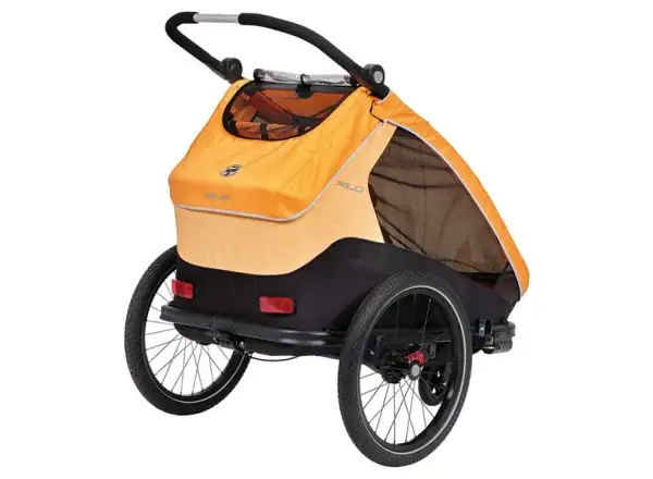 XLC DUOs BS-C10 Zweisitzer-Hänger 20" in Ringelblume/Anthrazit