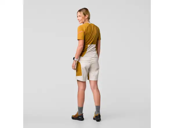 Salewa Vento AM HZT Damen kurzarm Shirt Haferflocken