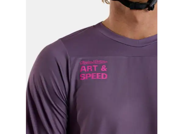 Troy Lee Designs Skyline Radioscape Herren Trikot Langarm Deep Purple
